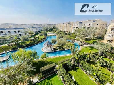 in prime location with best price ivilla garden view lake for sale mountain view october park in Eastern expansions by side new giza and palm hills