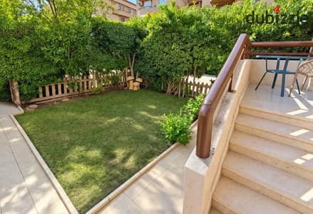 At a price for a quick sale, a ground floor with a garden in Al-Rehab