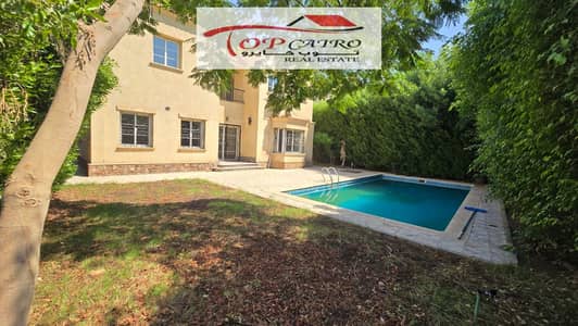 Villa for sale in Madinaty model V standalone in a very distinguished location by the golf with a swimming pool