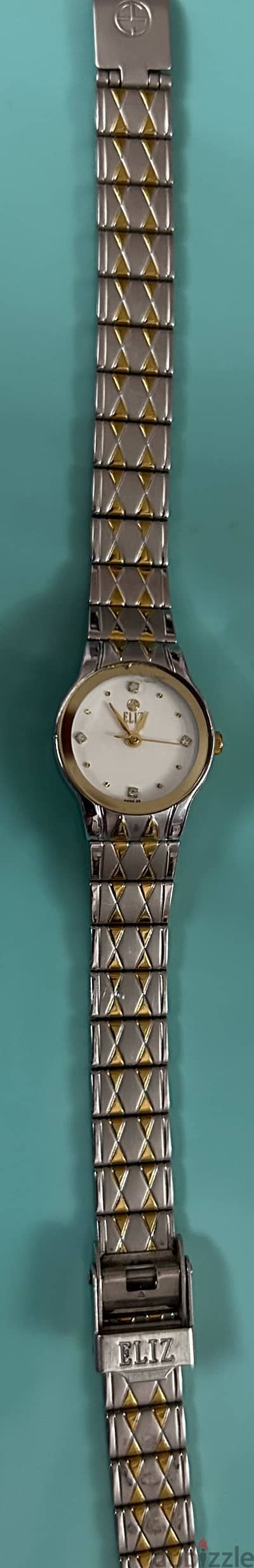 Eliz 18k gold plated watch - Swis EB