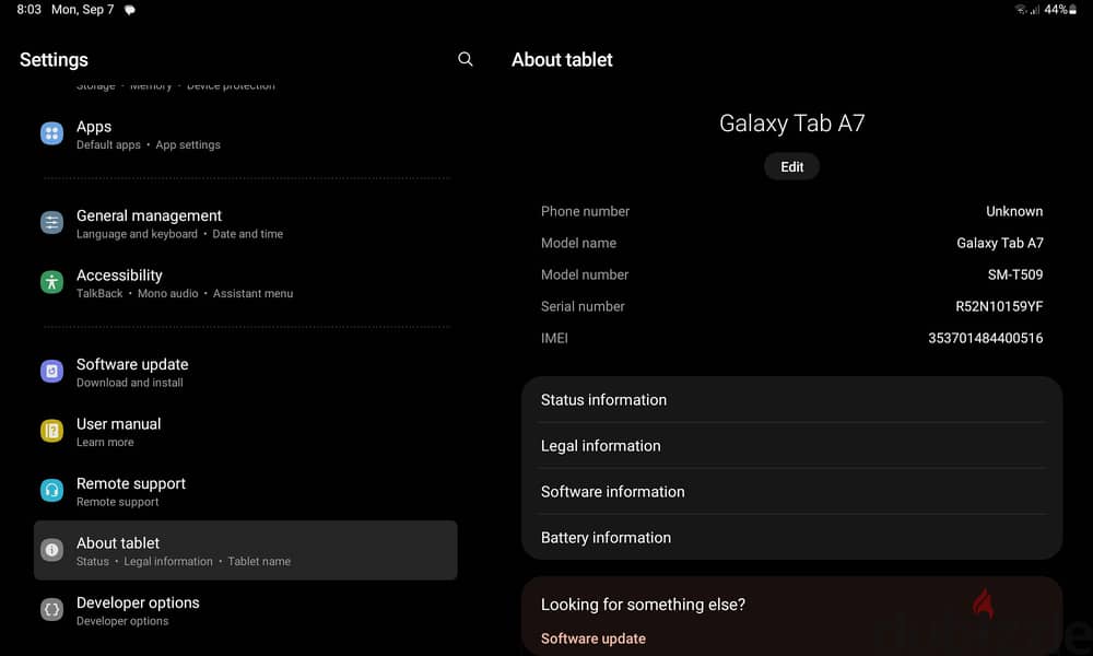 تابلت A7 T509 2
