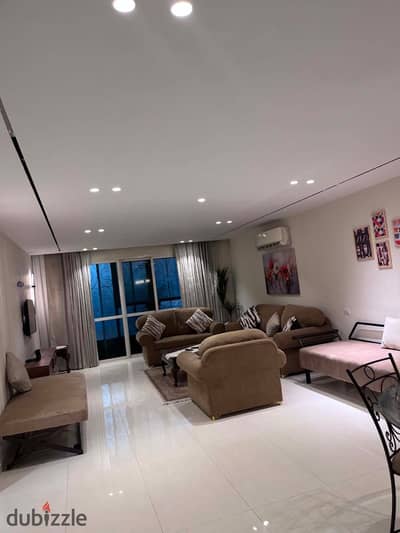In Al-Rehab, a 3-bedroom apartment on the ground with a garden next to Gate Way Mall for rent