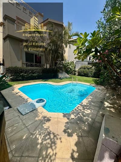 فيلا مستقلة فاخرة للإيجار | Katameya Hills | حمام سباحة خاص | 620م مباني | 520م أرض