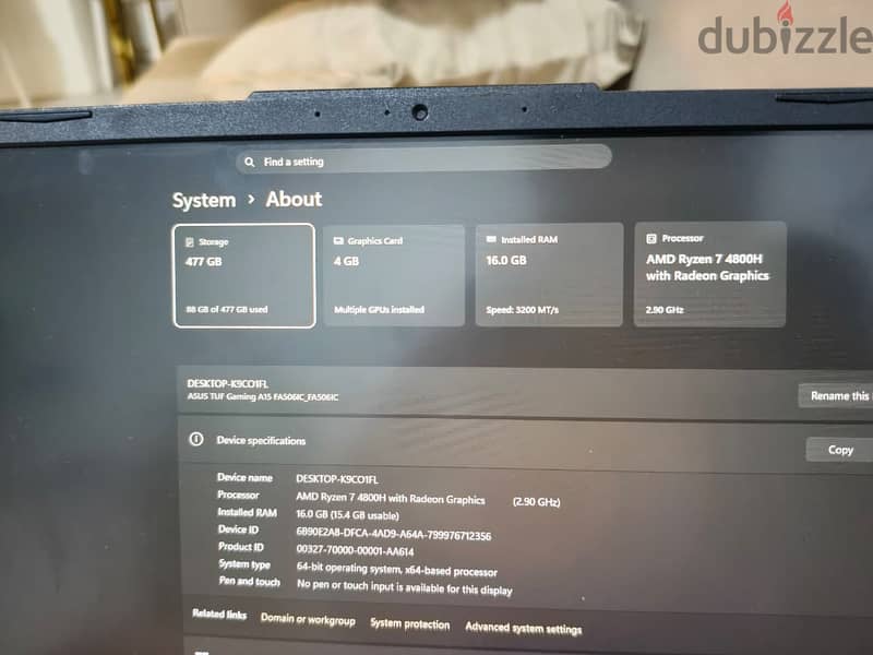 asus tuf gaming a15 2