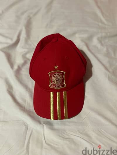 Adidas red and gold Spain national football team baseball cap Original