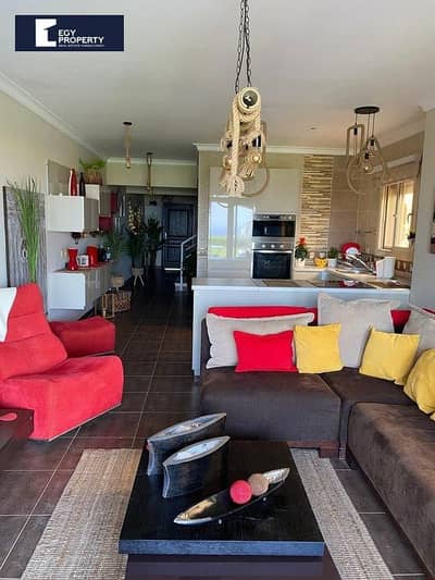 Twin house villa for sale in Telal sokhna fully furnished with full sea view