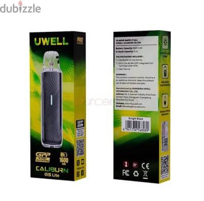 Uwell Caliburn G5 Lite – Knight Black فيب بود للبيع