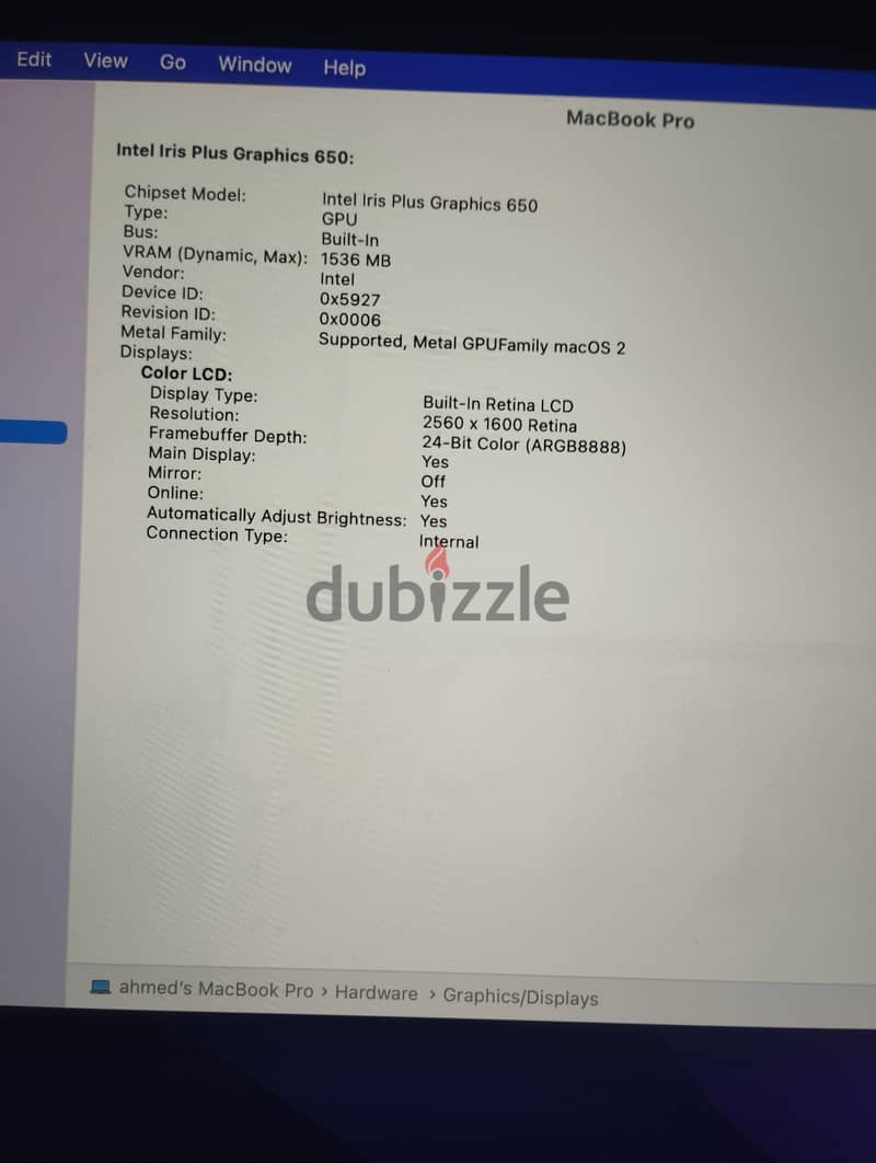 Macbook pro 2017 13 inch Touch bar 2