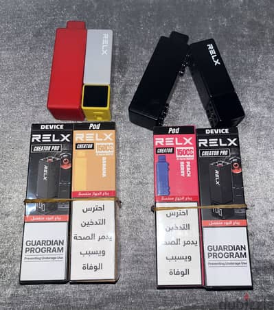 Relx Creator Device + 15K Puffs Pod Disposable Vape