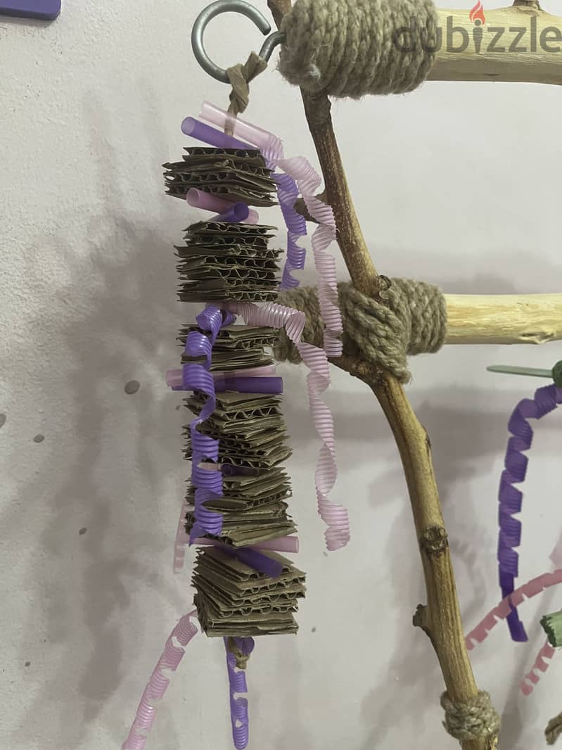 Parrot perch stand handmade 3