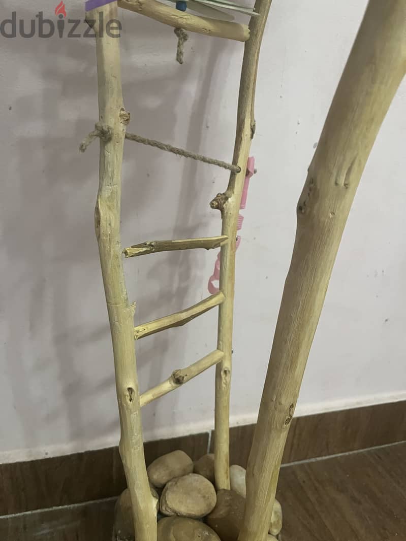 Parrot perch stand handmade 8