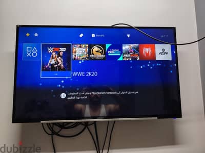 بلاي ستيشن ٤ سليم +باقه العاب