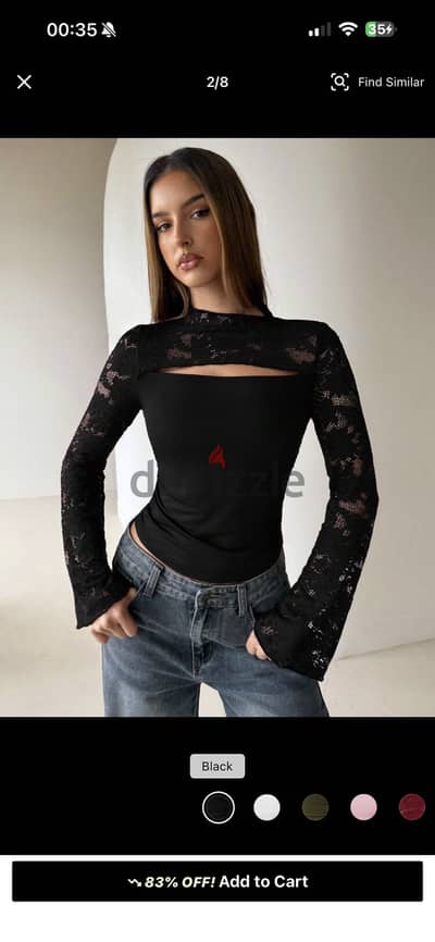 Shein Lace top