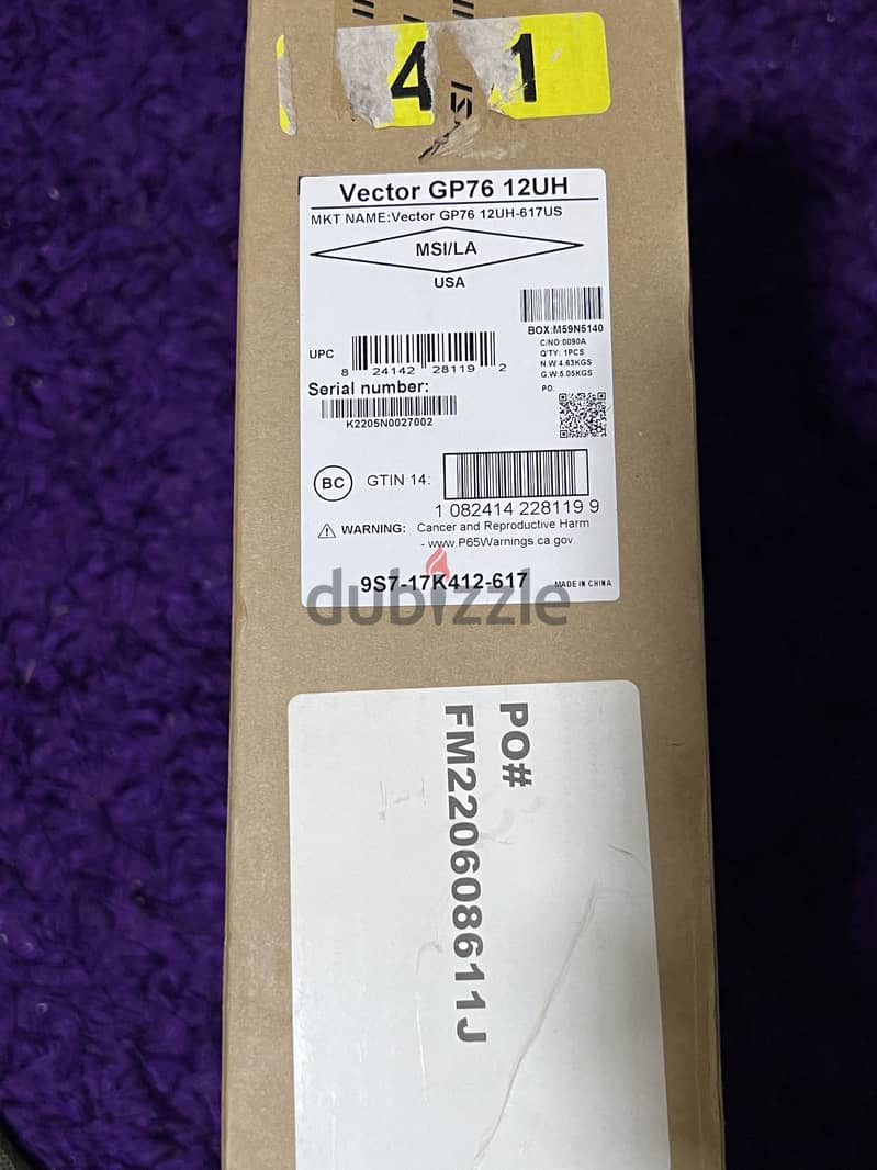 MSI Vector GP76 Gaming Laptop — High-End 9