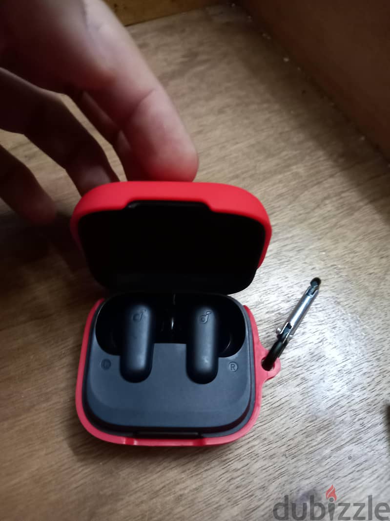 anker soundcore r50i nc earbud covers black and red 2