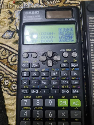 آلة حاسبة كاسيو fx 991 2ed  أصلية تعمل بحالة جيدة