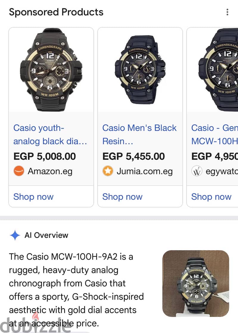 G shock casio MCW 100h9a2 2