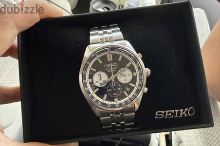 Seiko chronograph blue dial