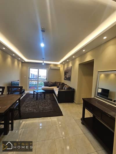 Furnished apartment for rent in Al Rehab, first occupancy - latest appliances, modern furnishings, close to all services