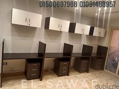 خلية عمل- ورك ستيشن خشب mdfاسباني-اثاث مكتبي work station- partiton