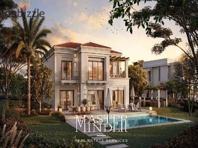 Fully finished Villa with prime location for sale with installments till 2032 Mivida Gardens Mostakbal City by Emaar Misr