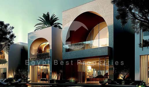 شاليه للبيع غرفتين نوم على اللاجون مباشر تشطيب كامل بالتكييفات في هاسيندا حنيش 5% دفعة أولى