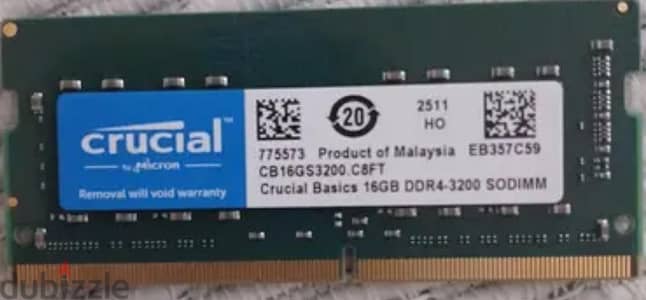 Ram ddr4 16 GB 3200