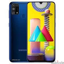 Samsung m31 128g ram6+6 كسررر كسررر زيروو شاشة سوبر امولد