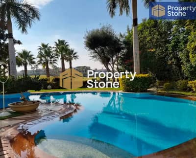 Villa for Sale in Katameya Heights  Katameya Heights  Fully Finished with ACs  Fully Furnished  Landscape View Private Swimming Pool  Large Garden