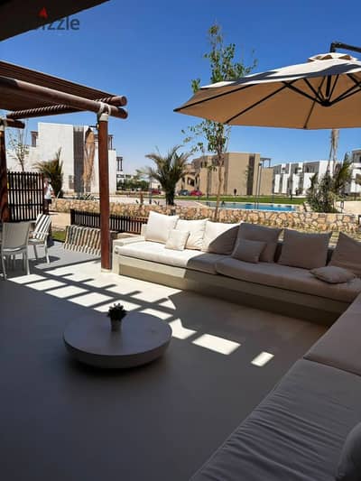 Ground Chalet for Sale in Hacienda West - North Coast - 155 SQM - 65 SQM Garden - Fully Finished - Ready to Move
