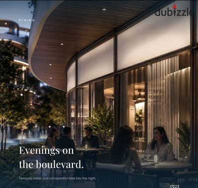 40 sqm restaurant for sale at Sia Mall, 6th of October, directly on Central Axis. 1.5% down payment and installments up to 10 years
