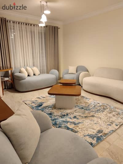 Furnished apartment for rent in Janna Zayed 1 compound with an area of 130 square meters