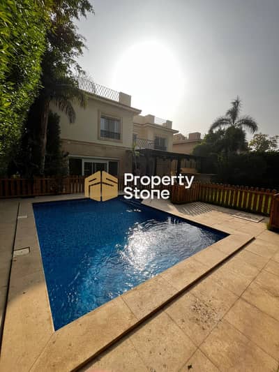 Villa for rent, 850 sq m, super deluxe finishing, in Katameya Heights. Prime location.