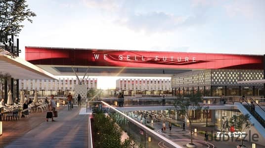 For Sale: 49 sqm shop at The Core Mall, Dahshur Link, New Zayed entrance, opposite SODIC Strip Mall & Beverly Hills. 5% down, 8-year installments.