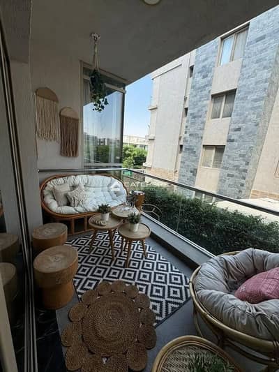 Apartment with garden for sale in Galleria, immediate delivery in Fifth Settlement, the heart of the Golden Square | 40% cash discount