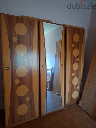 Wooden wardrobe