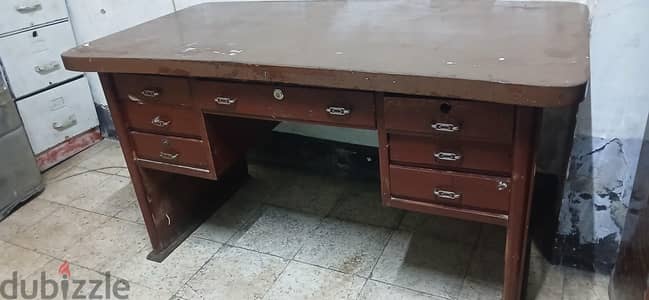 مكتب  ١٥٠ سم  زان بحاله ممتازه ٧ درج