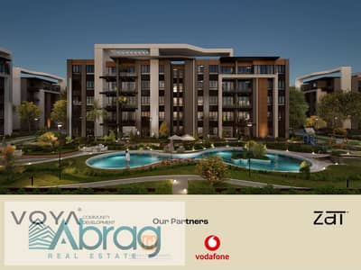 3-bedroom apartment with a garden for sale; 10-year installment plan available. Located on Al-Nawadi Street, next to the Police Club in Hadayek Octobe