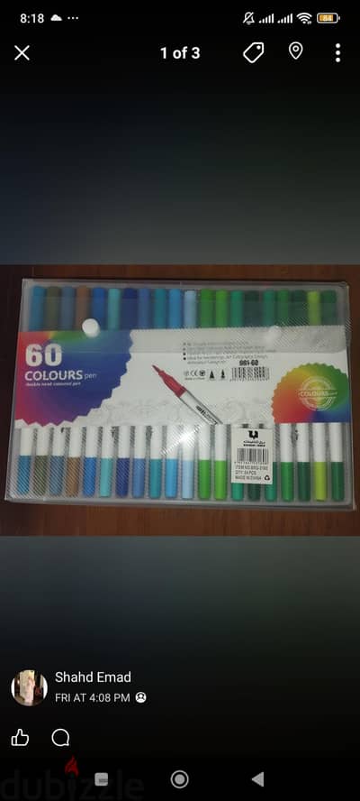 double head colored pen