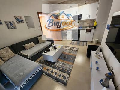 Ground-floor studio with a garden for sale in Gaia Ras El Hekma.