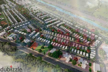 Townhouse villa for sale, 183 sq m built-up area + 194 sq m land, Palm Hills Compound