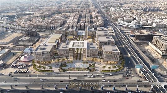 With 5% DP office for sale directly on the 3 most important axes in New Cairo 90th Street South North and Mohamed Naguib Street with 7yrs installmens