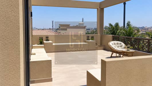 Semi furnished penthouse 5rooms rent in Compound Al Jazeera New Cairo
