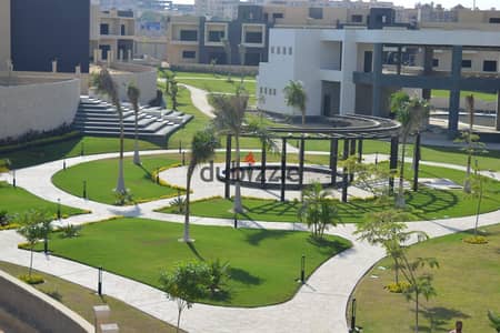 Apartment for sale, 224 sq m, with a garden in the Jewels Inertia compound, next to New Giza, with installments available.