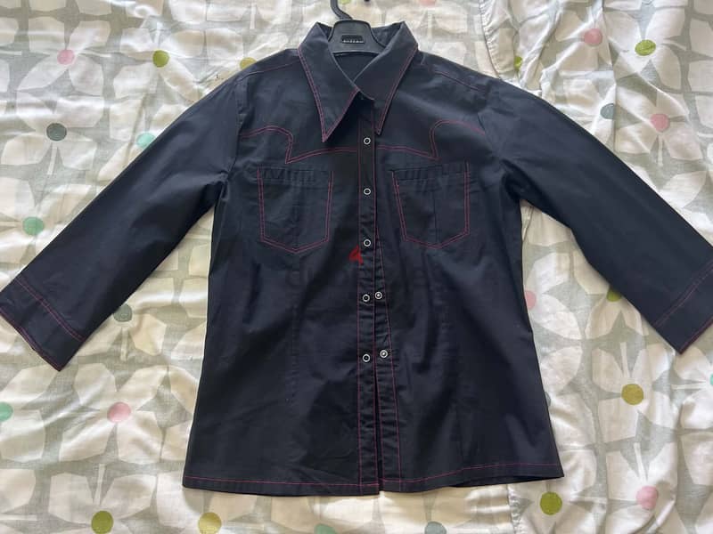 Black fitted shirt 2