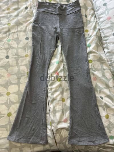 Grey flared pants size xs