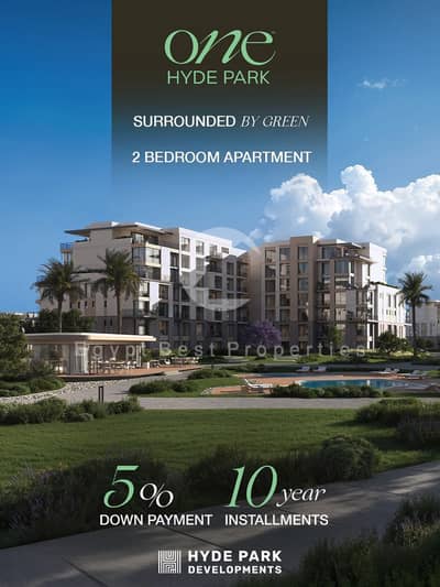 NEW LAUNCH IN NEW CAIRO HYDE PARK ONE APARTMENT FOR SALE WITH INSTALLMENTS 10 YEARS PRIME LOCATION