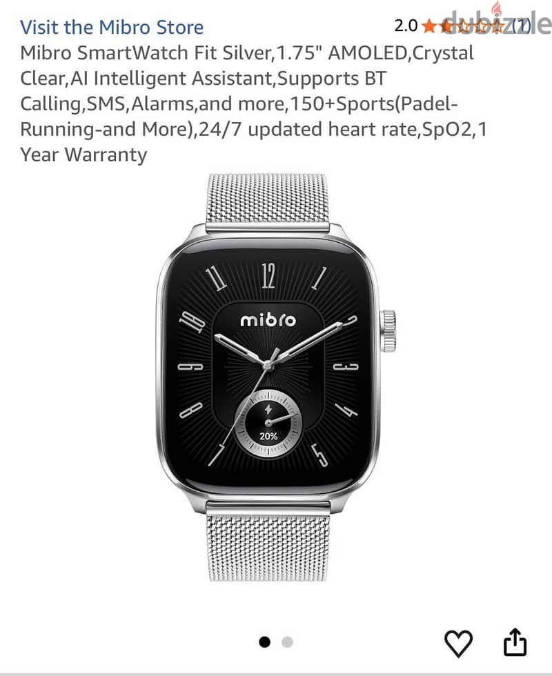 Watch Mibro fit 3
