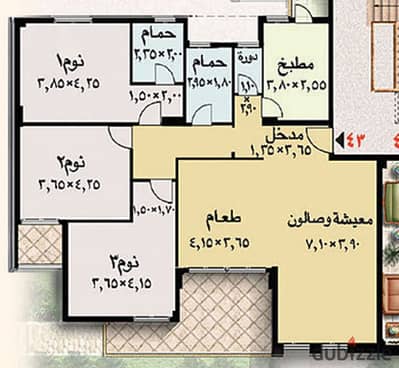 شقة للبيع في مدينة الرحاب