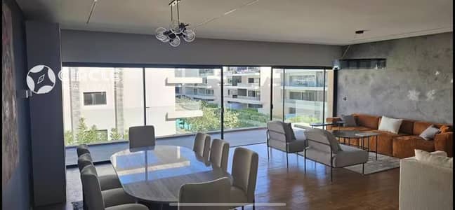 High-end finished 270 sqm apartment delivered fully furnished in Lake view compound, New Cairo.